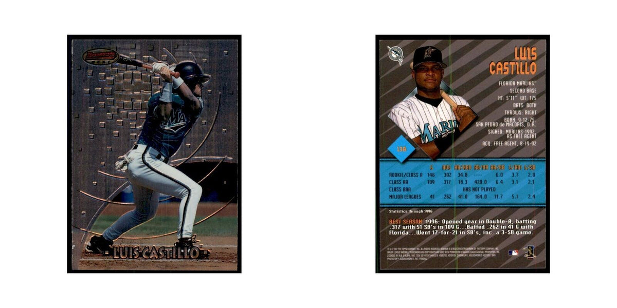 1997 Bowman Best Luis Castillo Baseball Cards #138