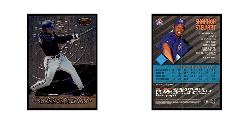 1997 Bowman Best Shannon Stewart Baseball Cards #171