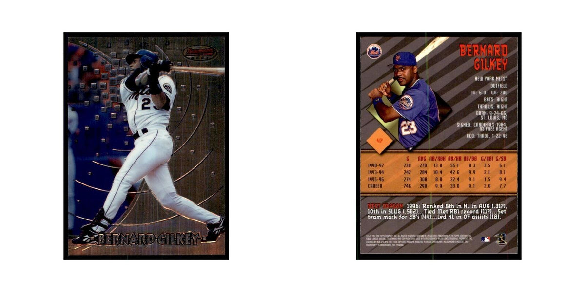 1997 Bowman Best Bernard Gilkey Baseball Cards #47