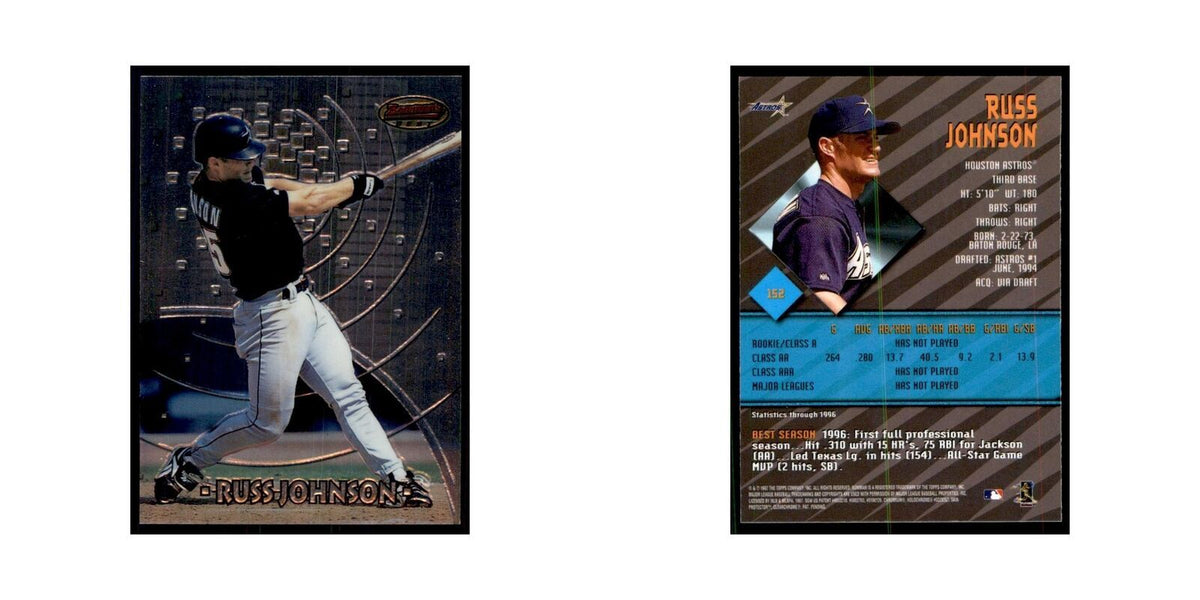 1997 Bowman Best Russ Johnson Baseball Cards #152