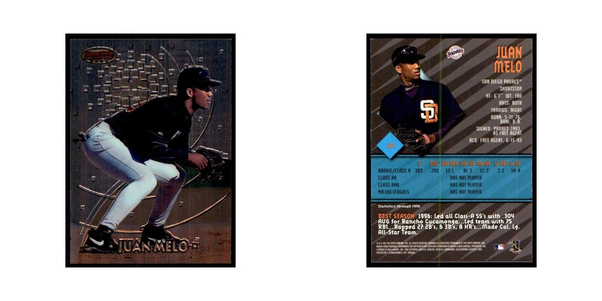 1997 Bowman Best Juan Melo Baseball Cards #121
