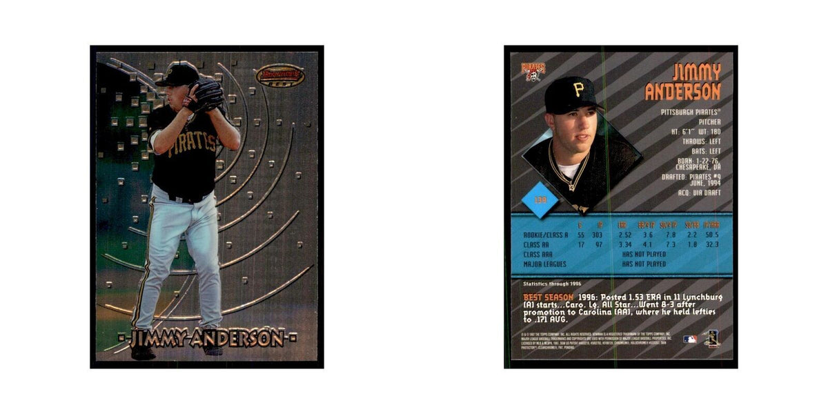 1997 Bowman Best Jimmy Anderson Baseball Cards #139