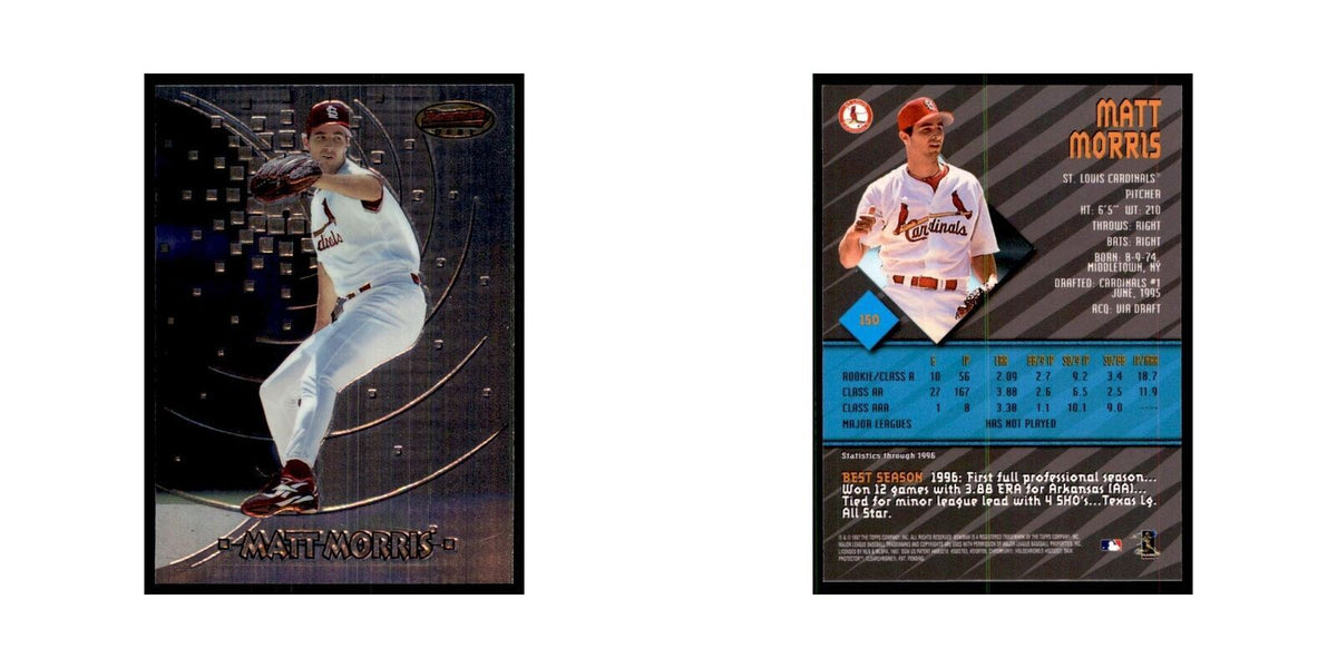 1997 Bowman Best Matt Morris Baseball Cards #150