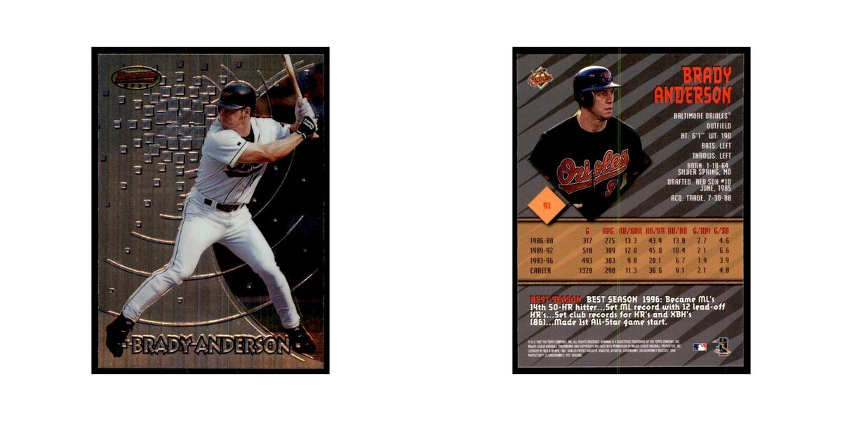 1997 Bowman Best Brady Anderson Baseball Cards #91