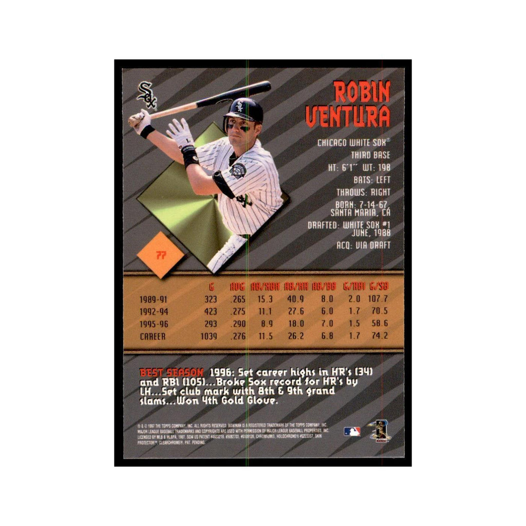 1997 Bowman Best Robin Ventura Baseball Cards #77