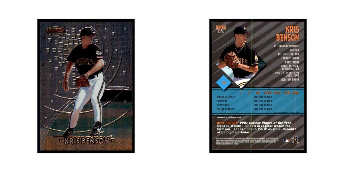 1997 Bowman Best Kris Benson Baseball Cards #116