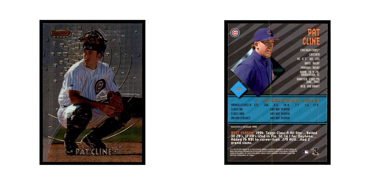 1997 Bowman Best Pat Cline Baseball Cards #123