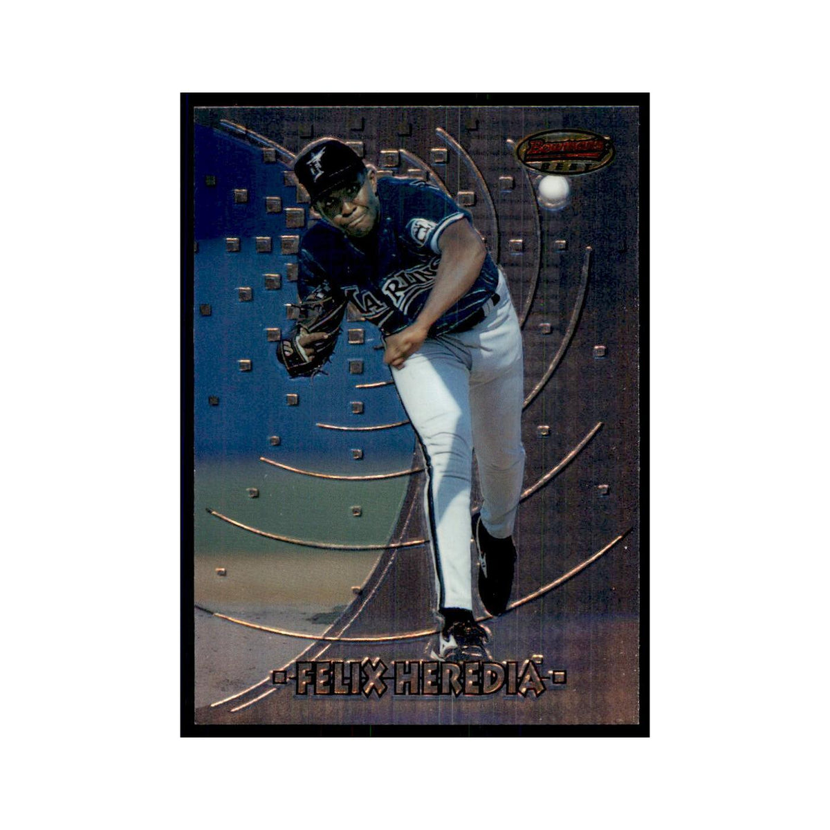 1997 Bowman Best Felix Heredia Baseball Cards #124
