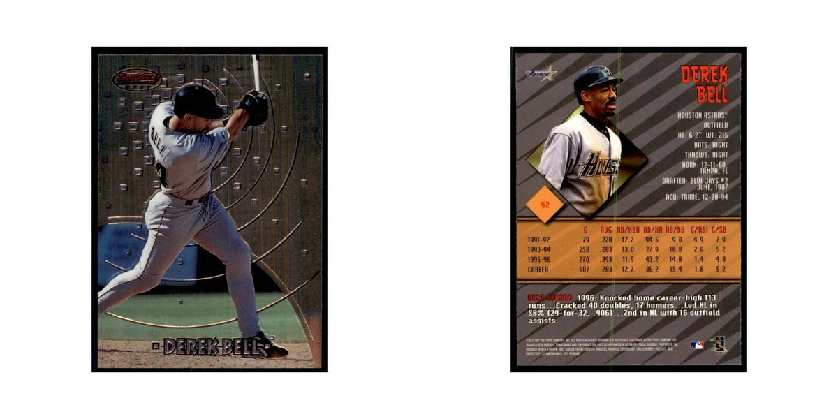 1997 Bowman Best Derek Bell Baseball Cards #92