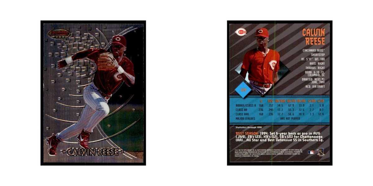 1997 Bowman Best Calvin Reese Baseball Cards #119