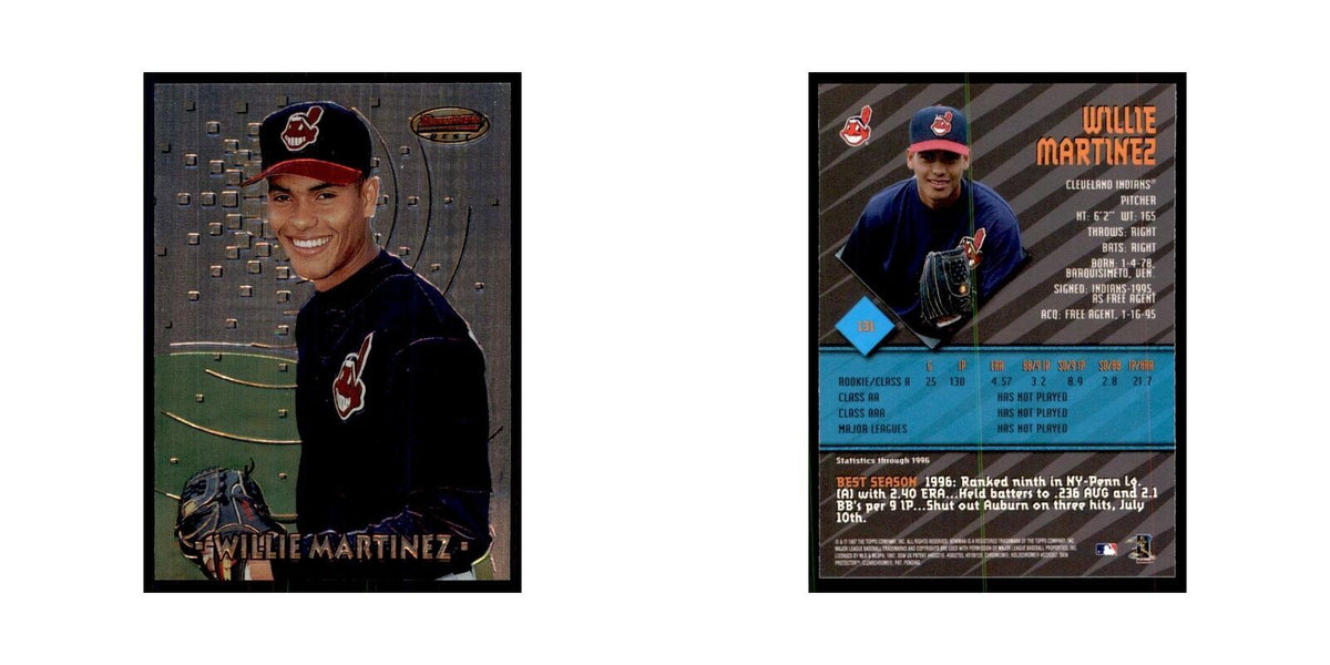 1997 Bowman Best willie Martinez Baseball Cards #131