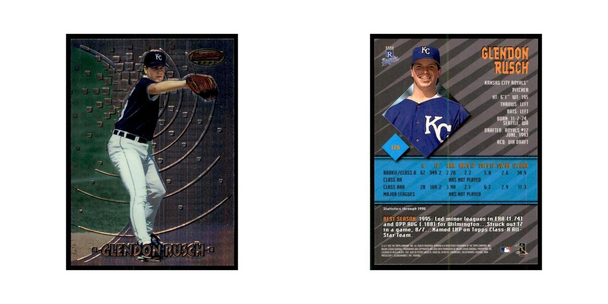 1997 Bowman Best Glendon Rusch Baseball Cards #126