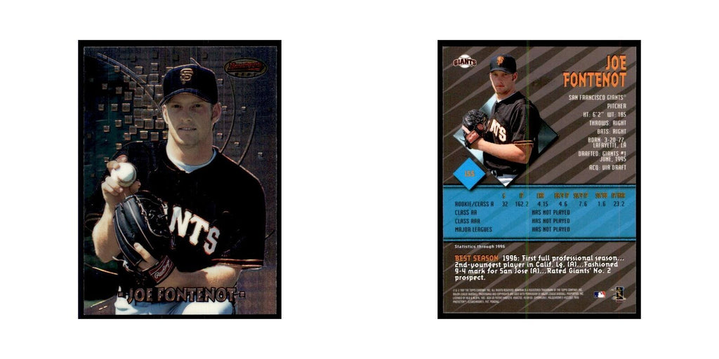 1997 Bowman Best Joe Fontenot Baseball Cards #155