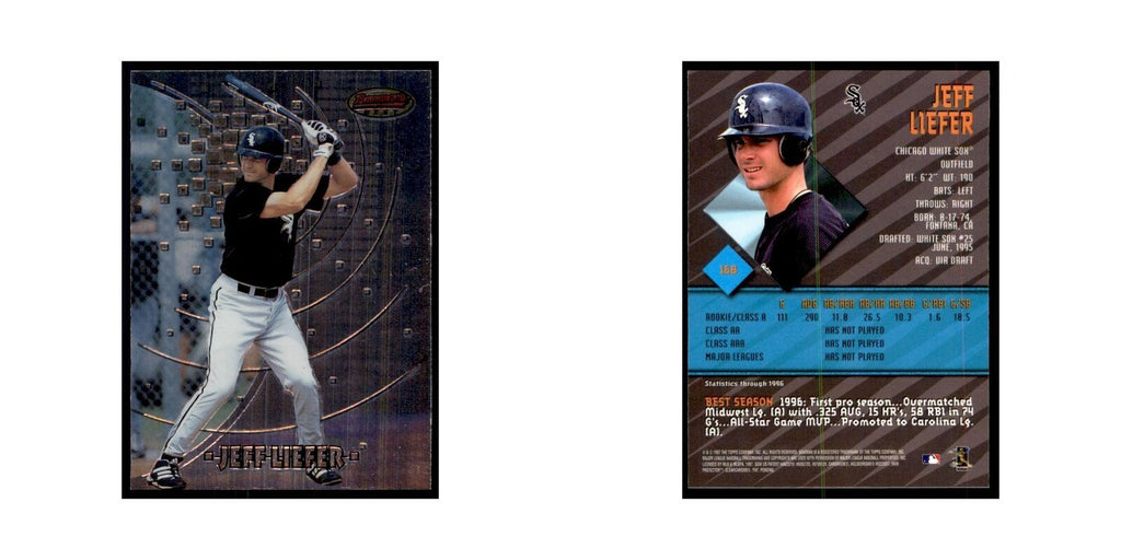 1997 Bowman Best Jeff Liefer Baseball Cards #168