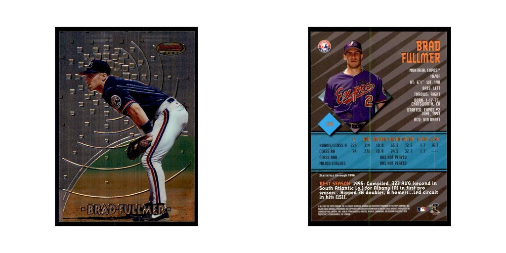 1997 Bowman Best Brad Fullmer Baseball Cards #175