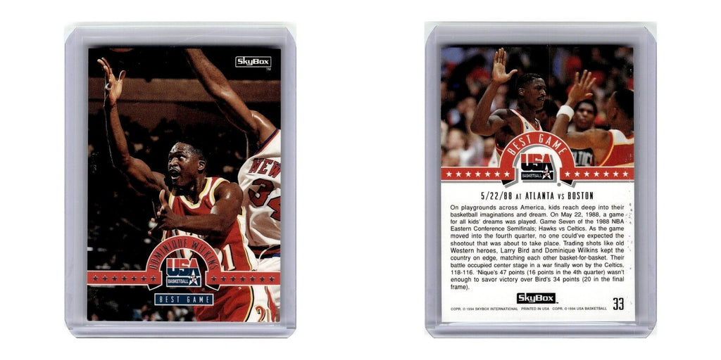 1994 SkyBox USA Dominique Wilkins #33