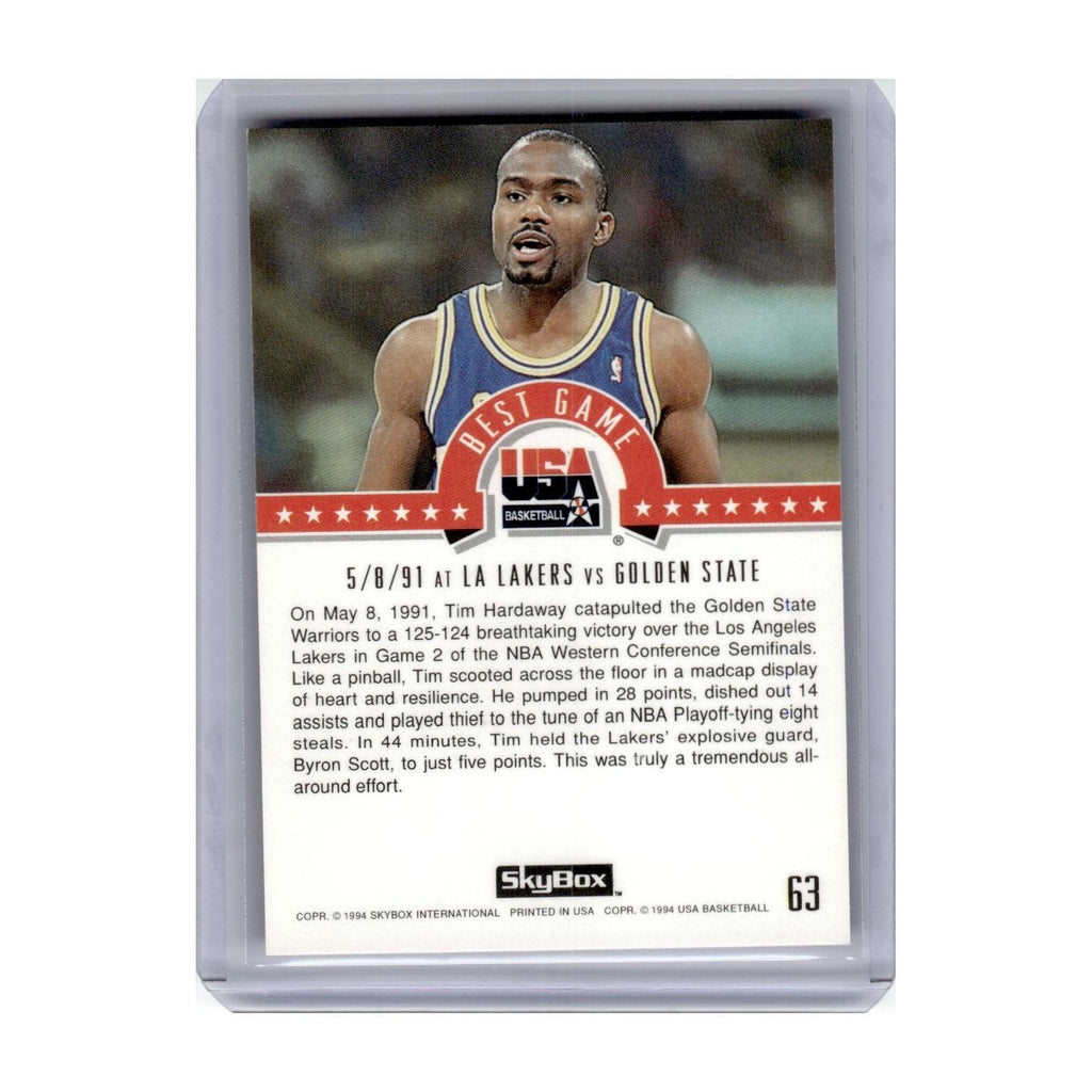 1993 SkyBox Tim Hardaway Golden State Warriors #63