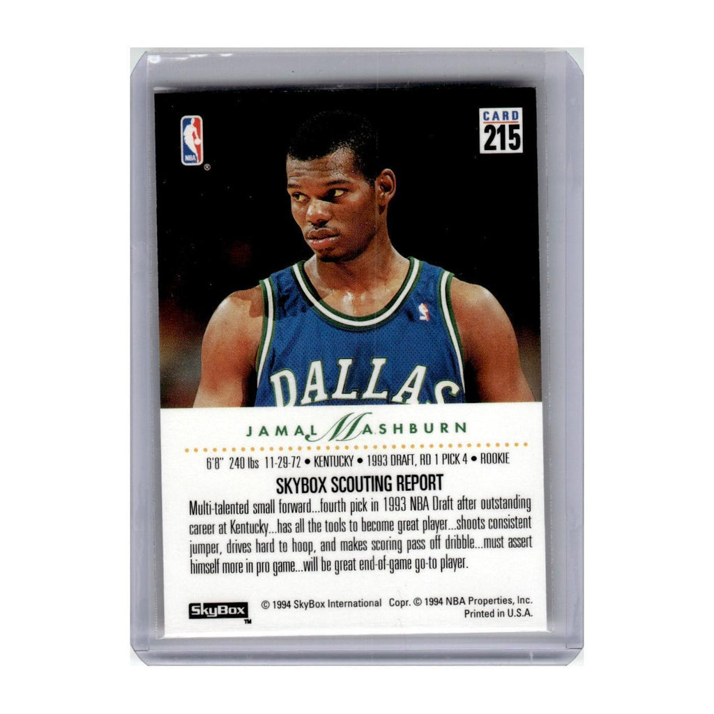 1993 SkyBox Jamal Mashburn Mavericks #215