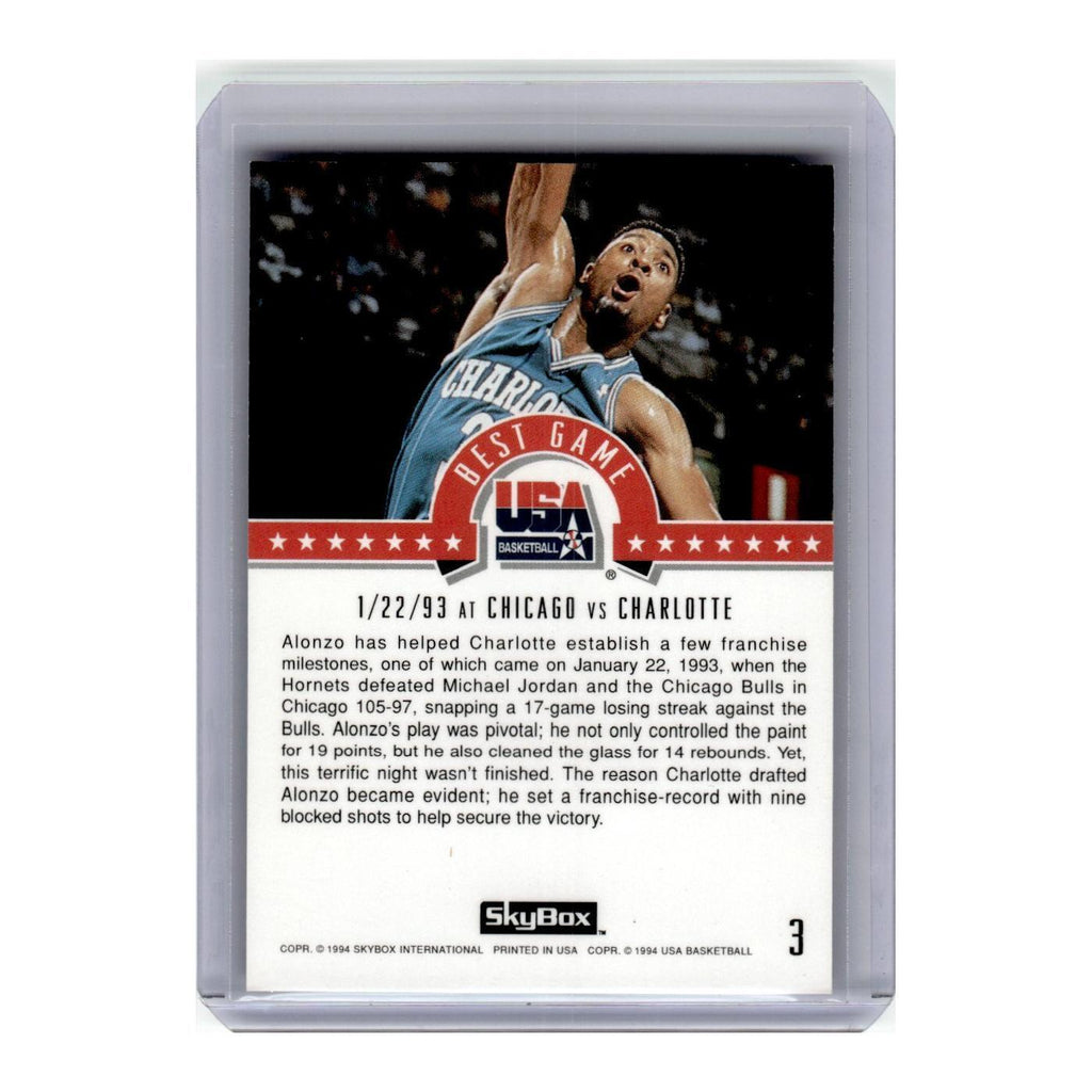 1993 SkyBox Alonzo Mourning #3