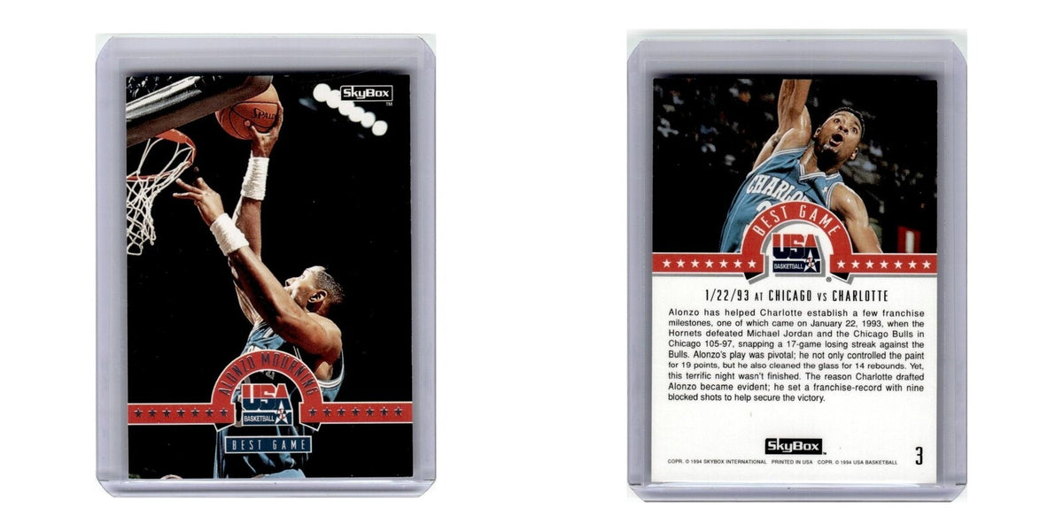 1993 SkyBox Alonzo Mourning #3