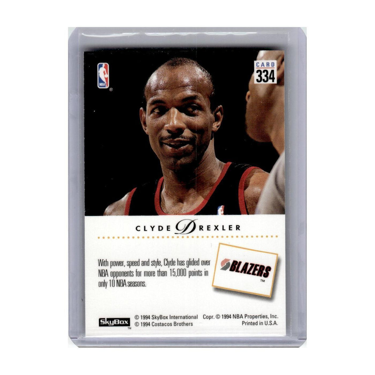 1993 SkyBox Clyde Drexler Blazers #334