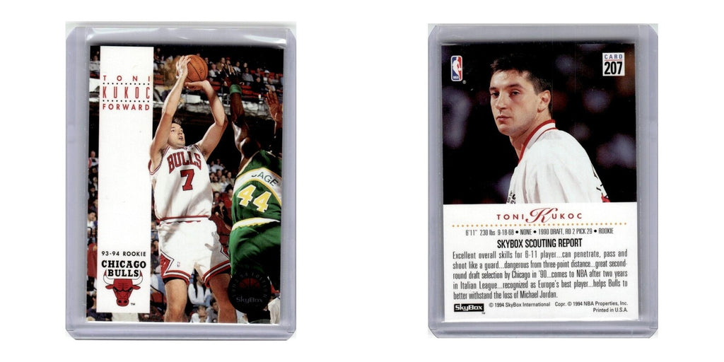 1993 SkyBox Toni Kukoc Bulls #207