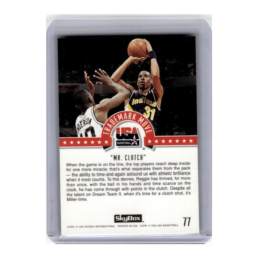 1993 SkyBox Reggie Miller Pacers #77