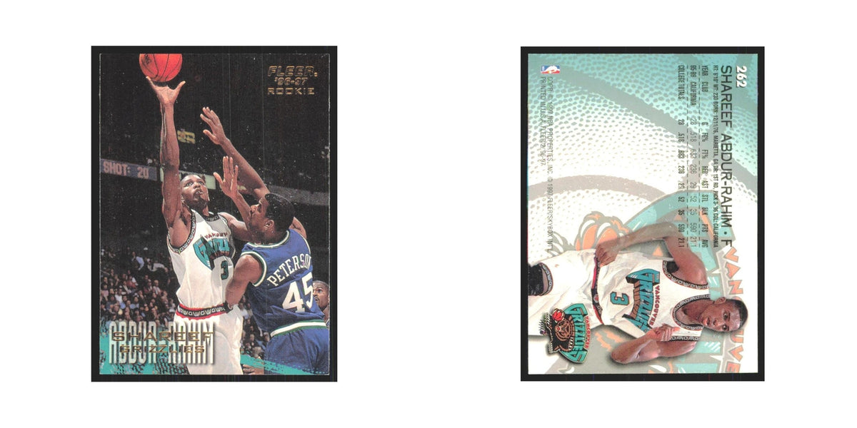 1996 Fleer Shareef Abdur-Rahim RC Vancouver Grizzlies #262
