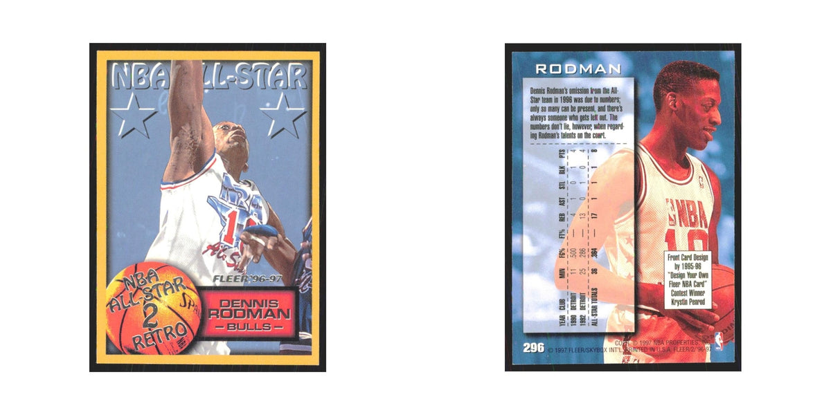 1996 Fleer Dennis Rodman Bulls #296