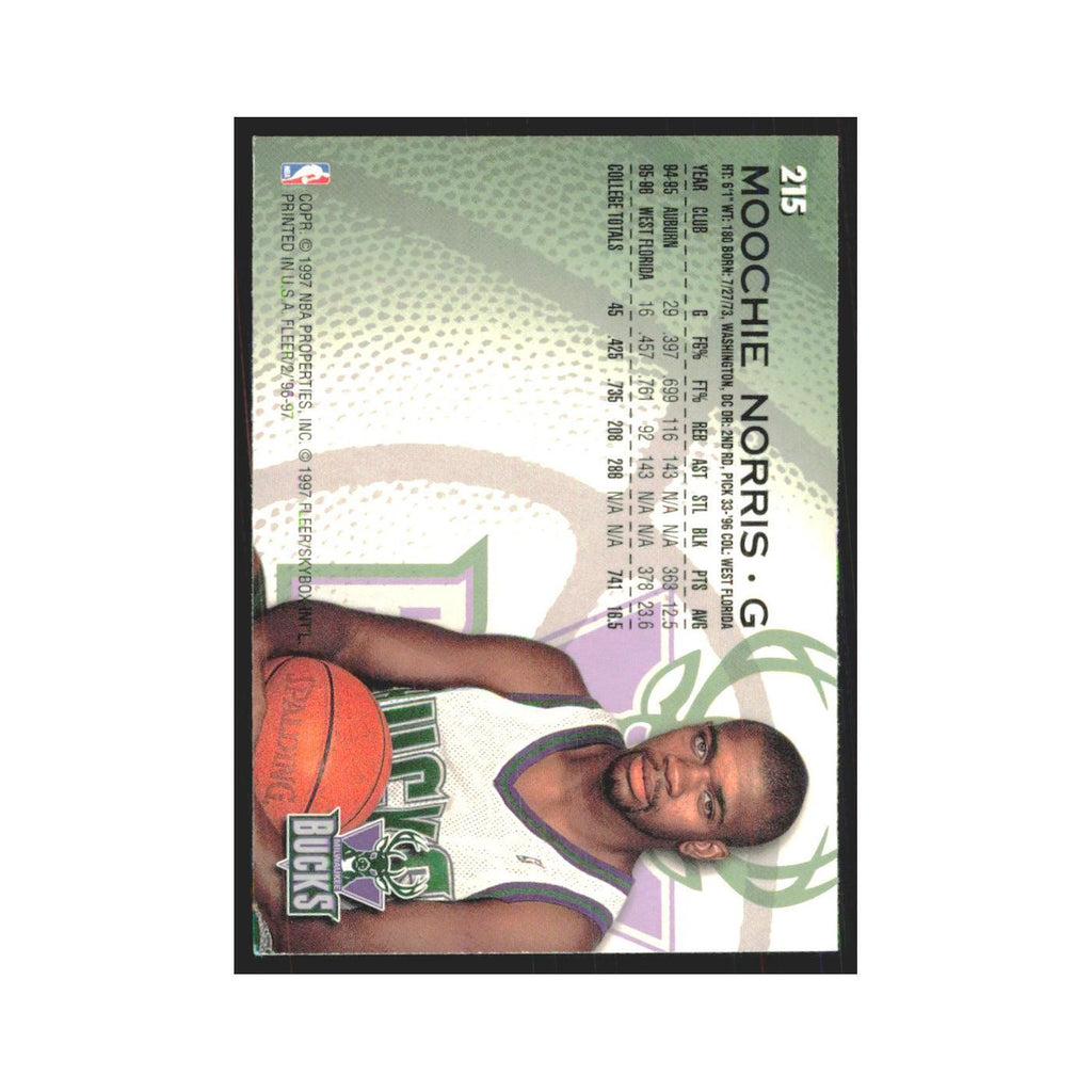 1996 Fleer Moochie Norris RC Bucks #215