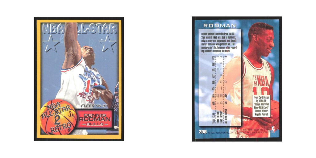 1996 Fleer Dennis Rodman Bulls #296