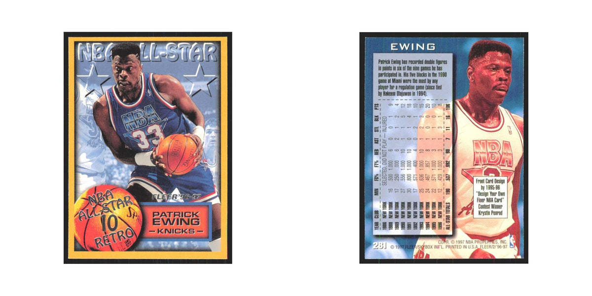 1996 Fleer Patrick Ewing Knicks #261
