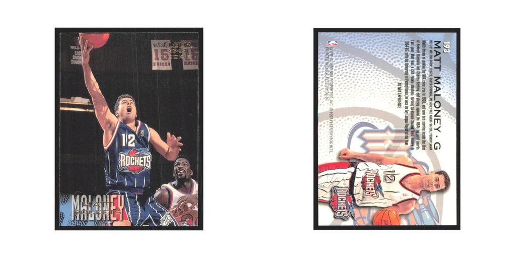 1996 Fleer Matt Maloney Rockets #193