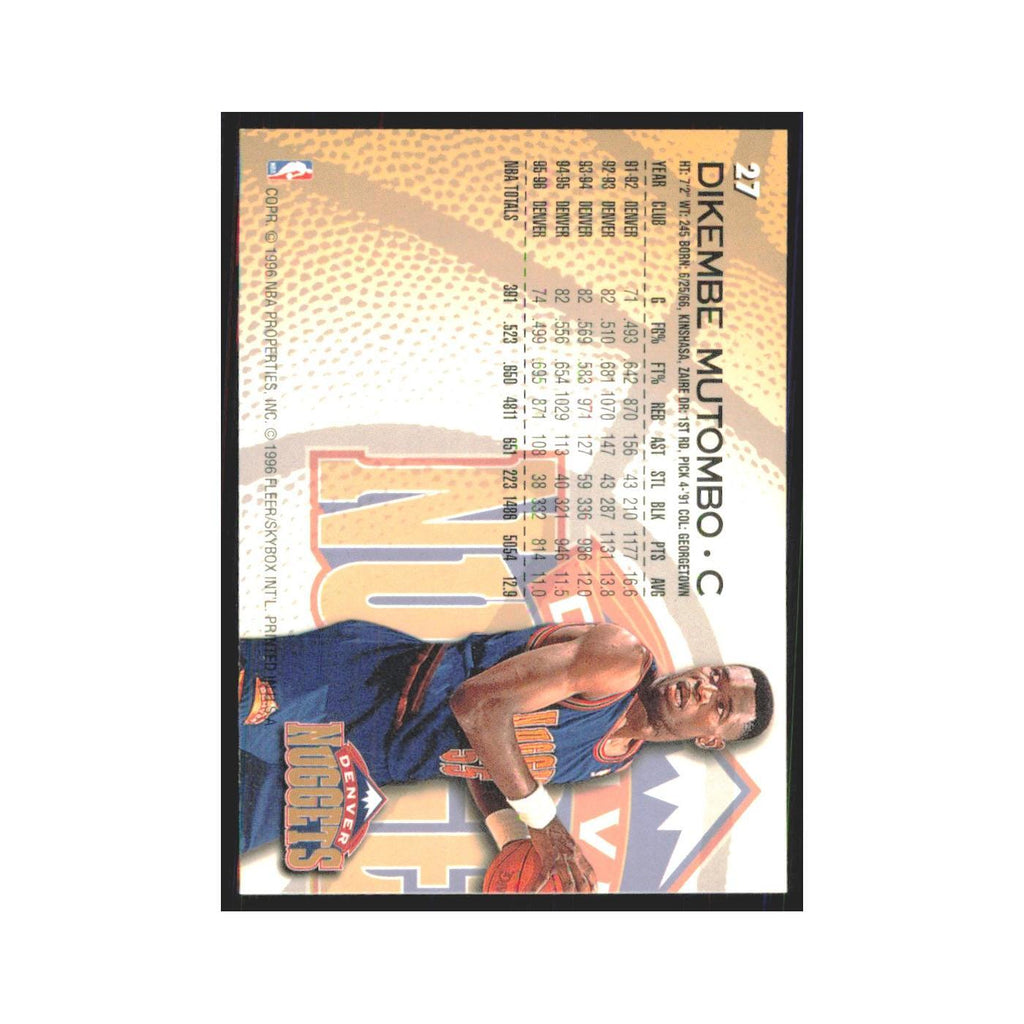 1996 Fleer Dikembe Mutombo Nuggets #27