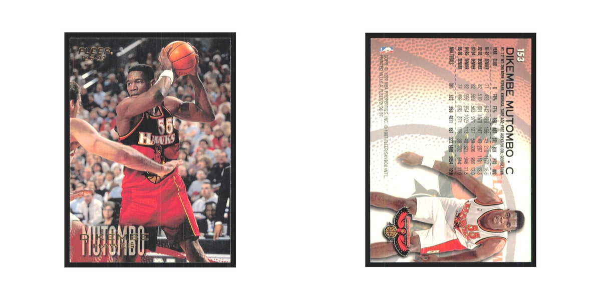 1996 Fleer Dikembe Mutombo Hawks #153