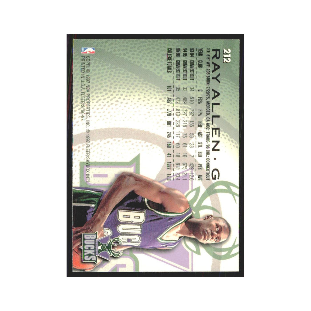 1996 Fleer Ray Allen Bucks #212