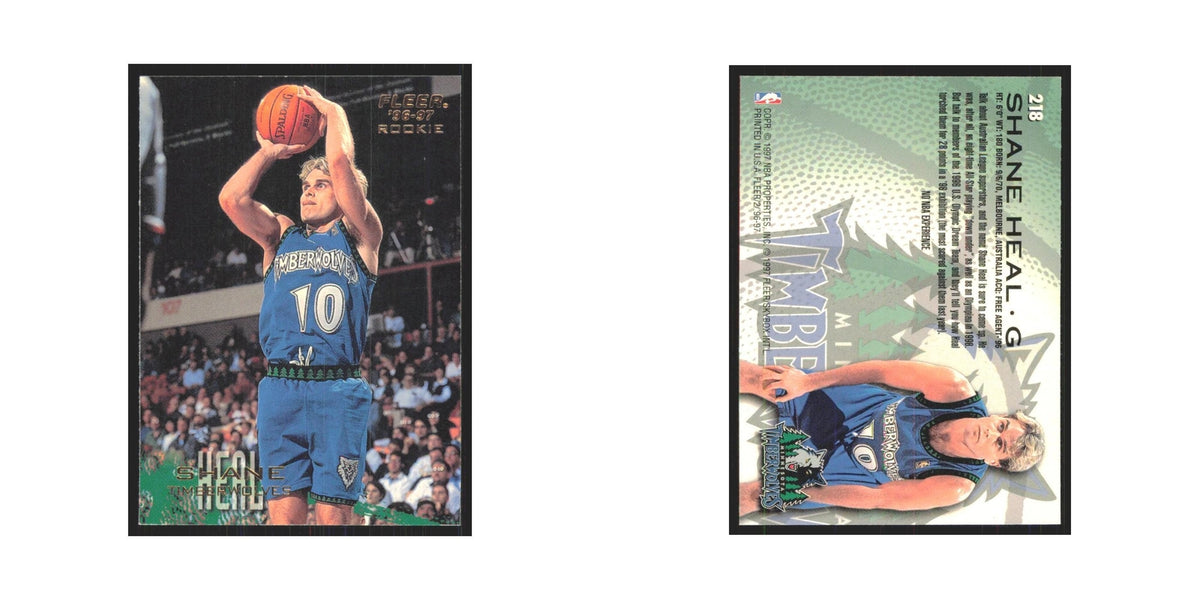 1996 Fleer Shane Heal RC Timberwolves #218