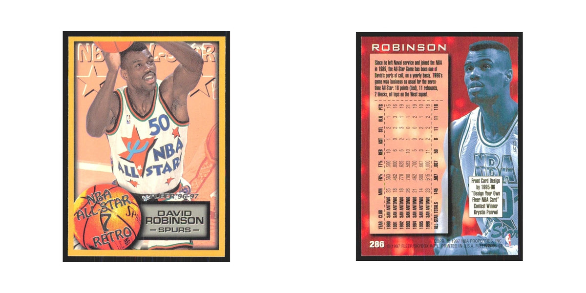 1996 Fleer David Robinson Spurs #286