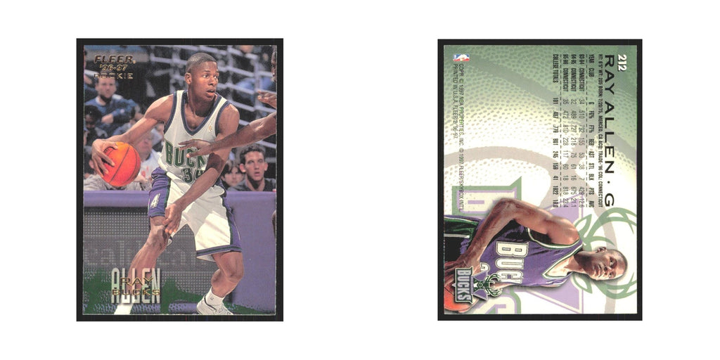 1996 Fleer Ray Allen RC Bucks #212