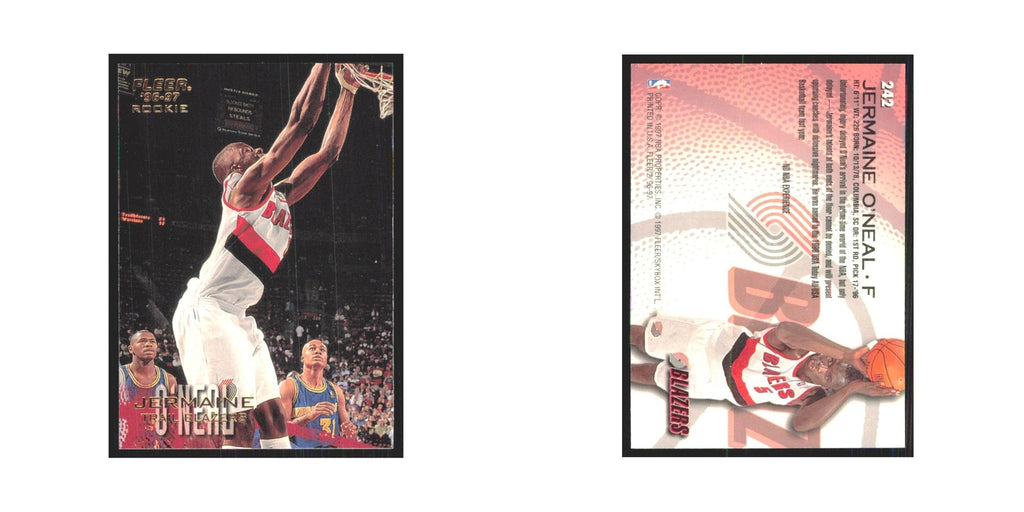1996 Fleer Jermaine O'Neal RC Blazers #242