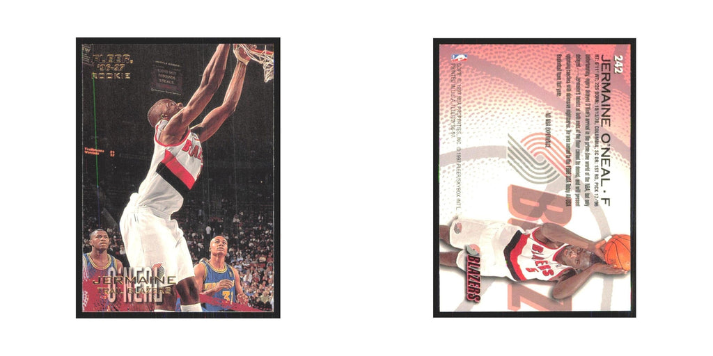 1996 Fleer Jermaine O'Neal RC Blazers #242