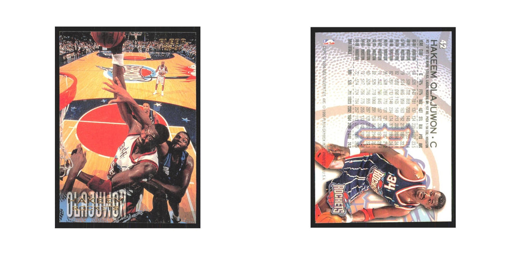 1996 Fleer Hakeem Olajuwon Rockets #42