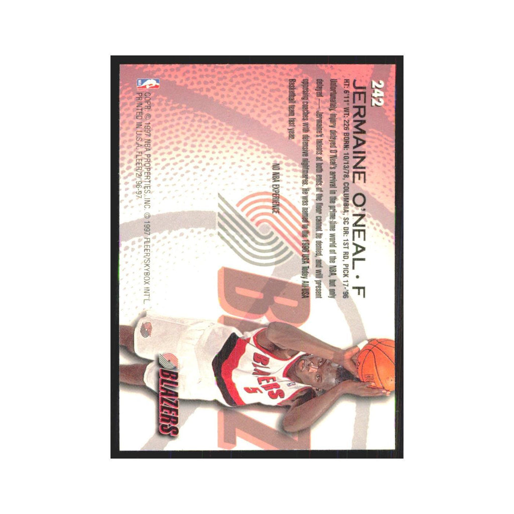 1996 Fleer Jermaine O'Neal RC Blazers #242