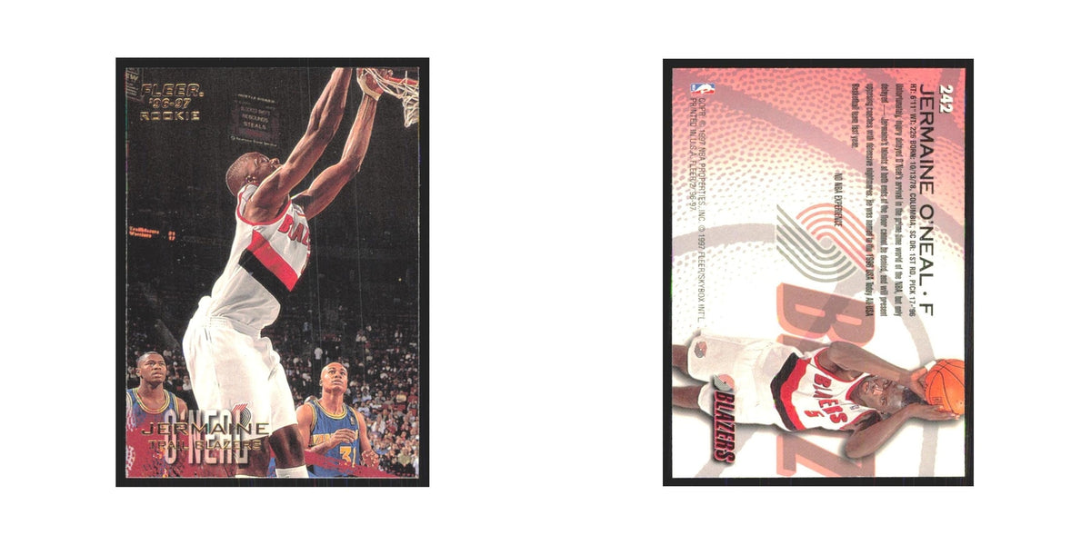 1996 Fleer Jermaine O'Neal RC Blazers #242