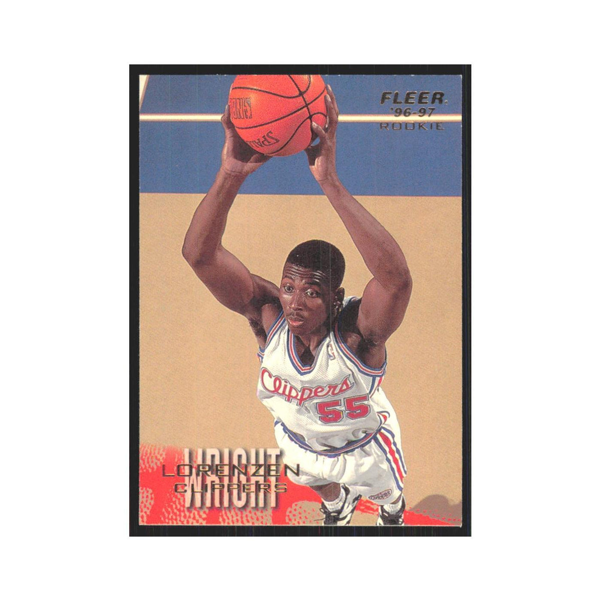 1996 Fleer Lorenzen Wright RC Clippers #202