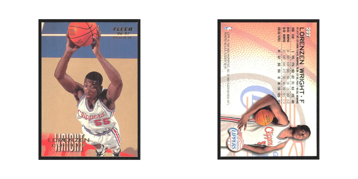 1996 Fleer Lorenzen Wright RC Clippers #202