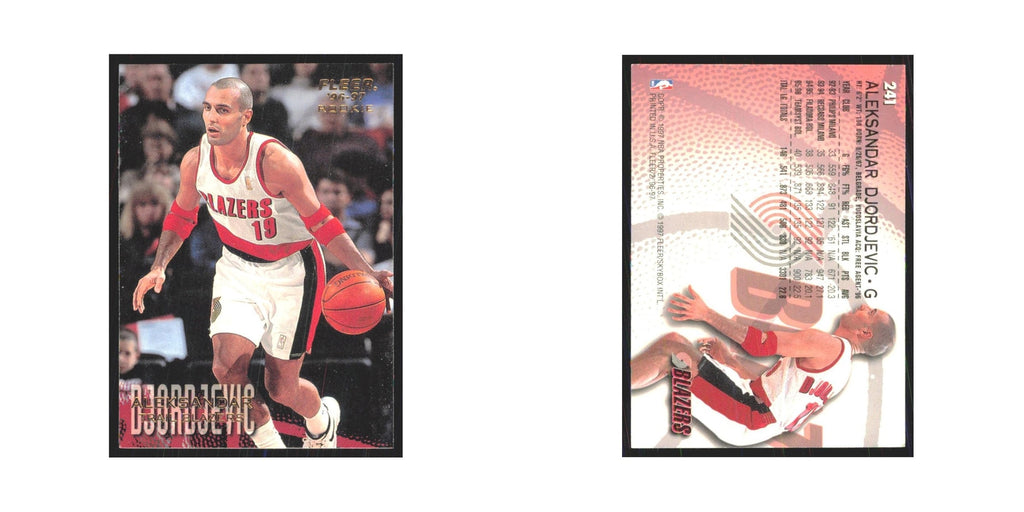 1996 Fleer Aleksandar Djordjevic RC Blazers #241