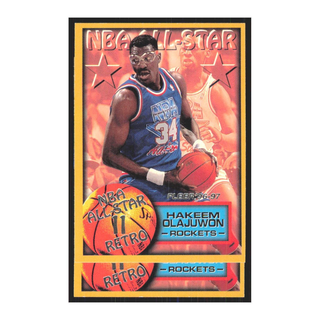 1996 Fleer Hakeem Olajuwon Rockets #279