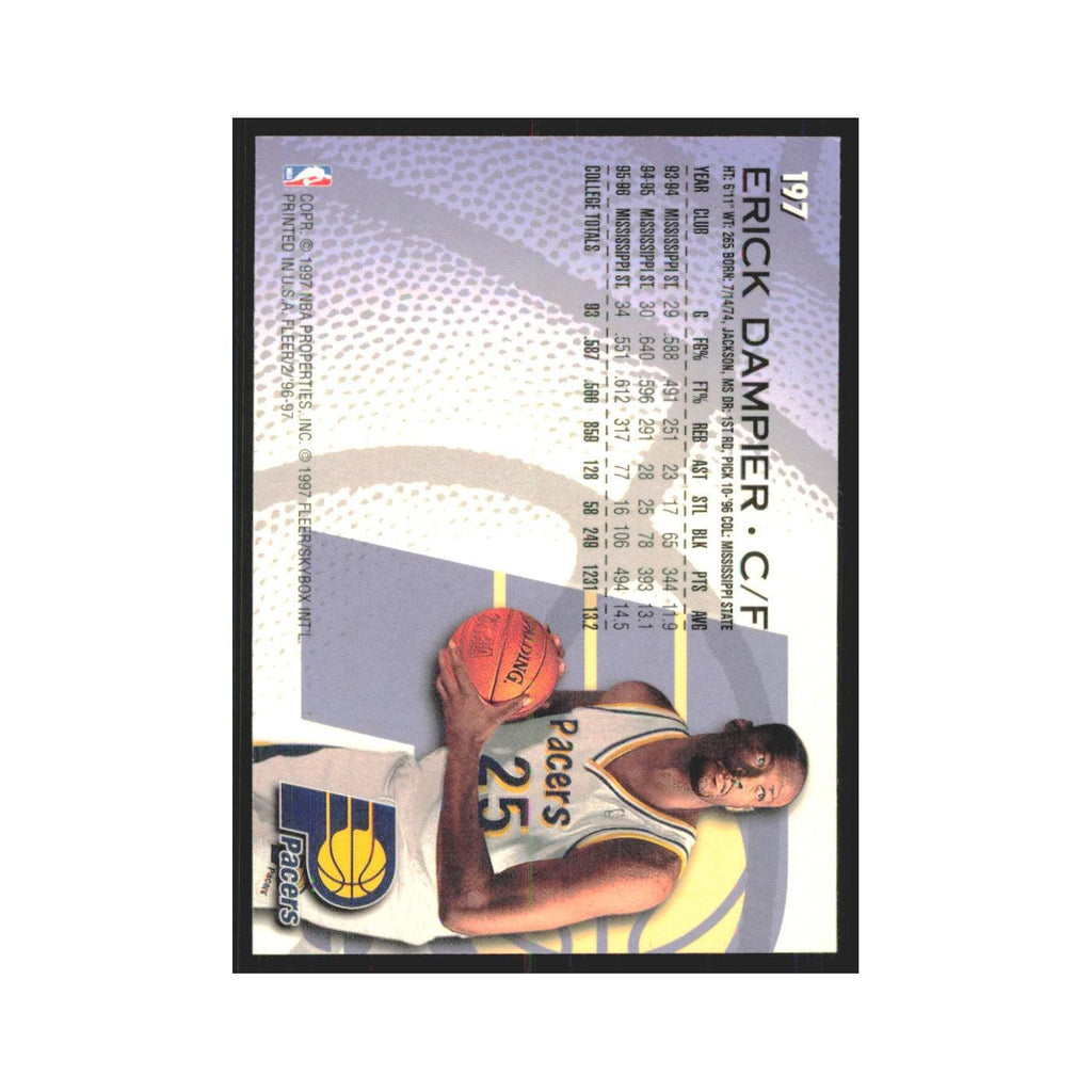 1996 Fleer Erick Dampier RC Pacers #197