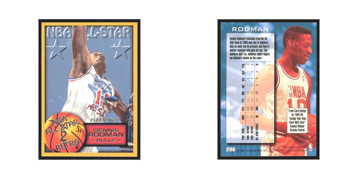 1996 Fleer Dennis Rodman Bulls #296